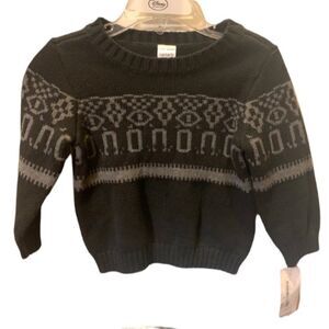 😊3/$30 NWT Carter’s Baby Navy Sweater w/grey design Size 12months Tag price $38